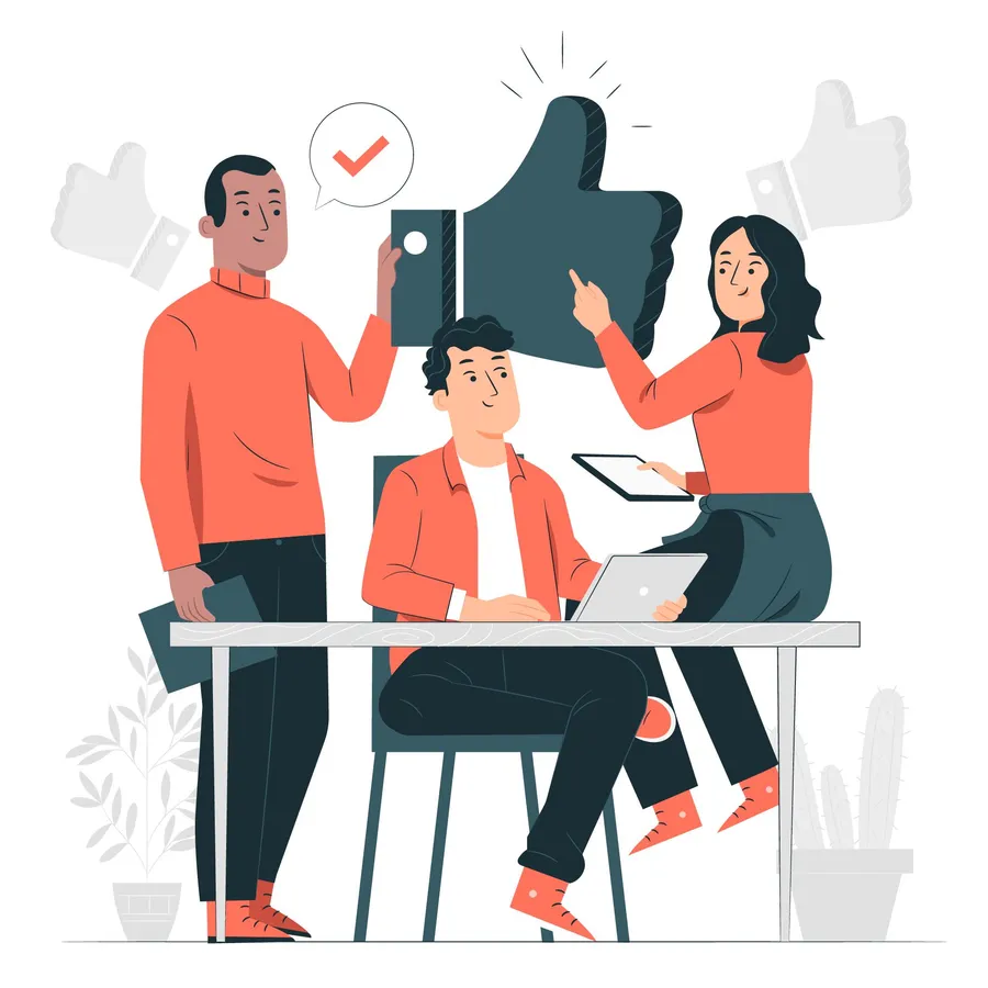 Equipe colaborando em coworking